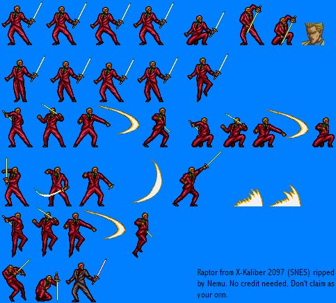 SNES - X-Kaliber 2097 - Raptor - The Spriters Resource