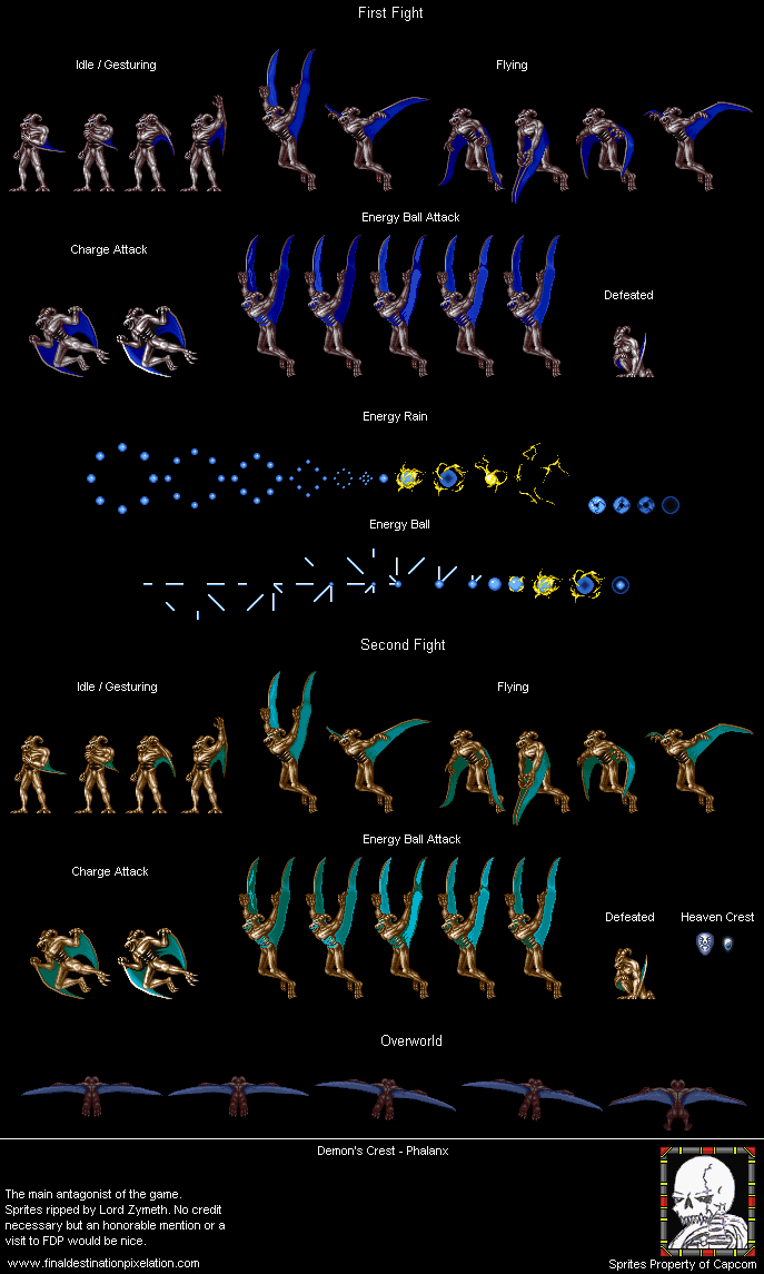 SNES - Demon's Crest - Phalanx - The Spriters Resource