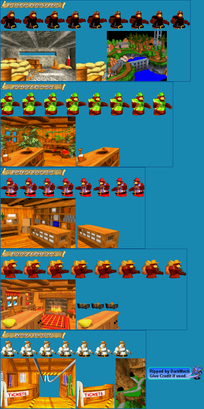 The Spriters Resource - Full Sheet View - Donkey Kong Country 3 ...