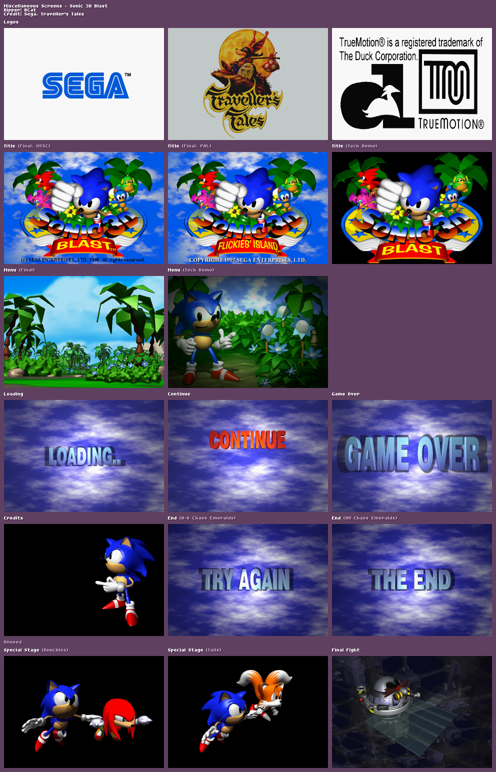 Sonic 3d Blast Sprite Sheet - vrogue.co