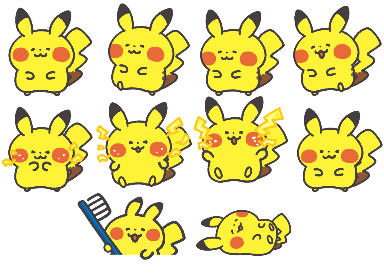 Pikachu Db Sprites Pikachu Sprite Sheet Hd Png Download Kindpng Images