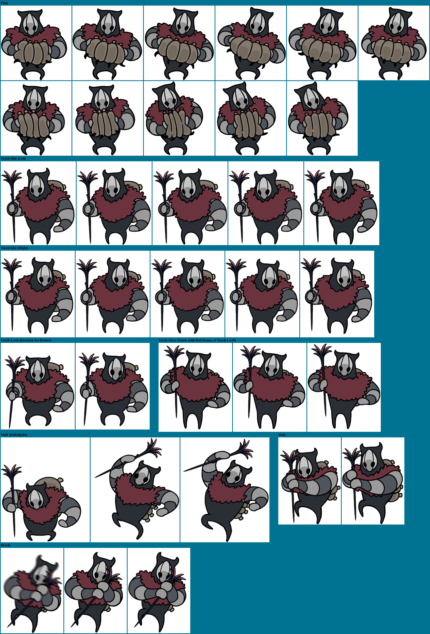 The Hollow Knight Sprite Sheet