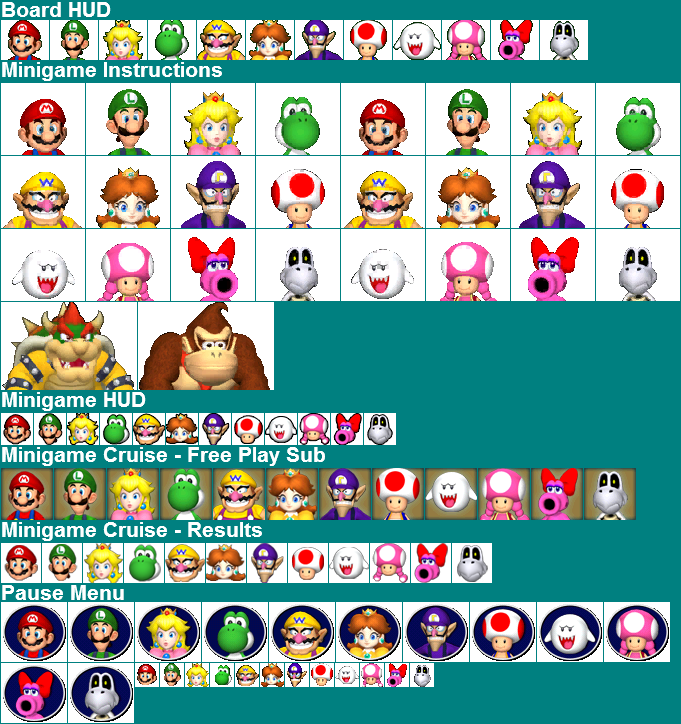 GameCube - Mario Party 7 - General Icons - The Spriters Resource