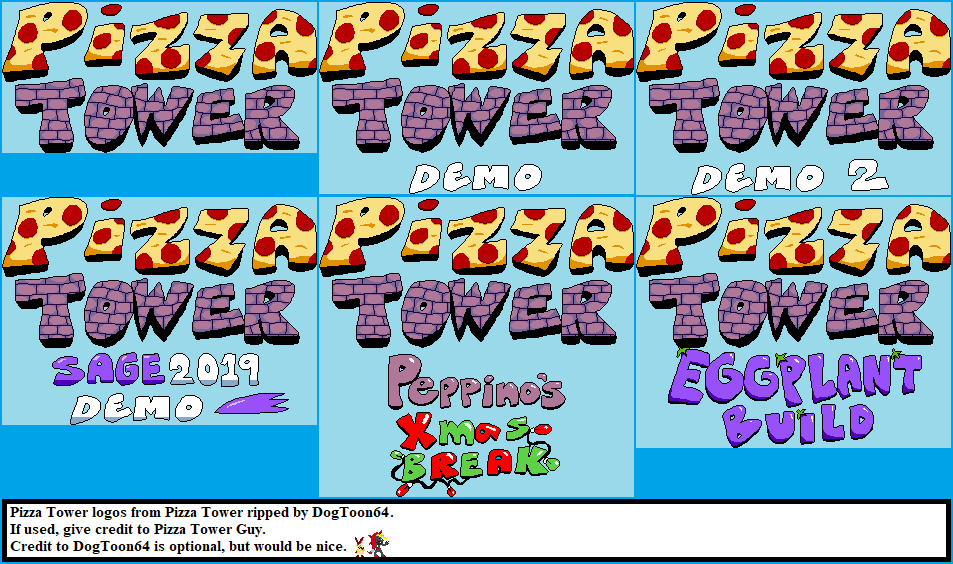 Pc Computer Pizza Tower Demo Pizza Tower Logos The Spriters