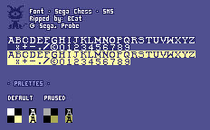 Sega Chess - Font