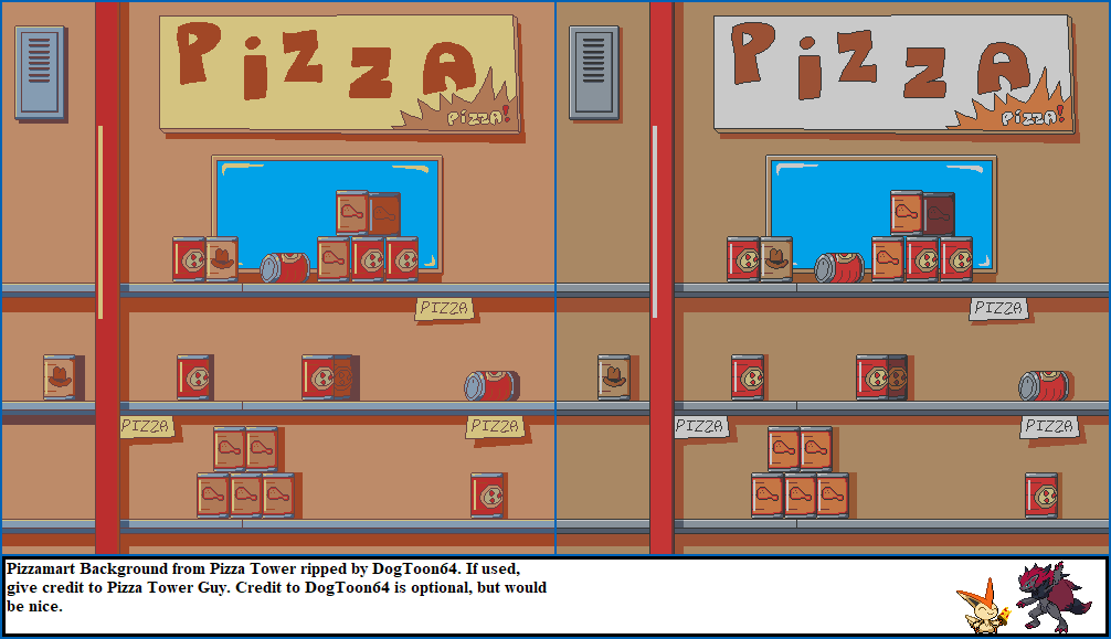 Pizza Tower - Oregano Desert Pizzamart Background