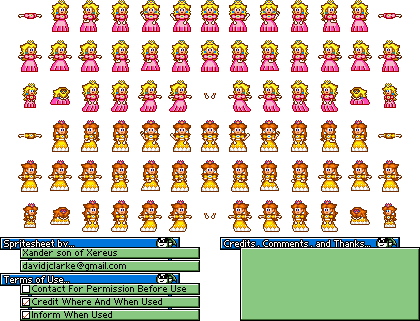 Mario Customs - Peach (Super Mario World-Style)