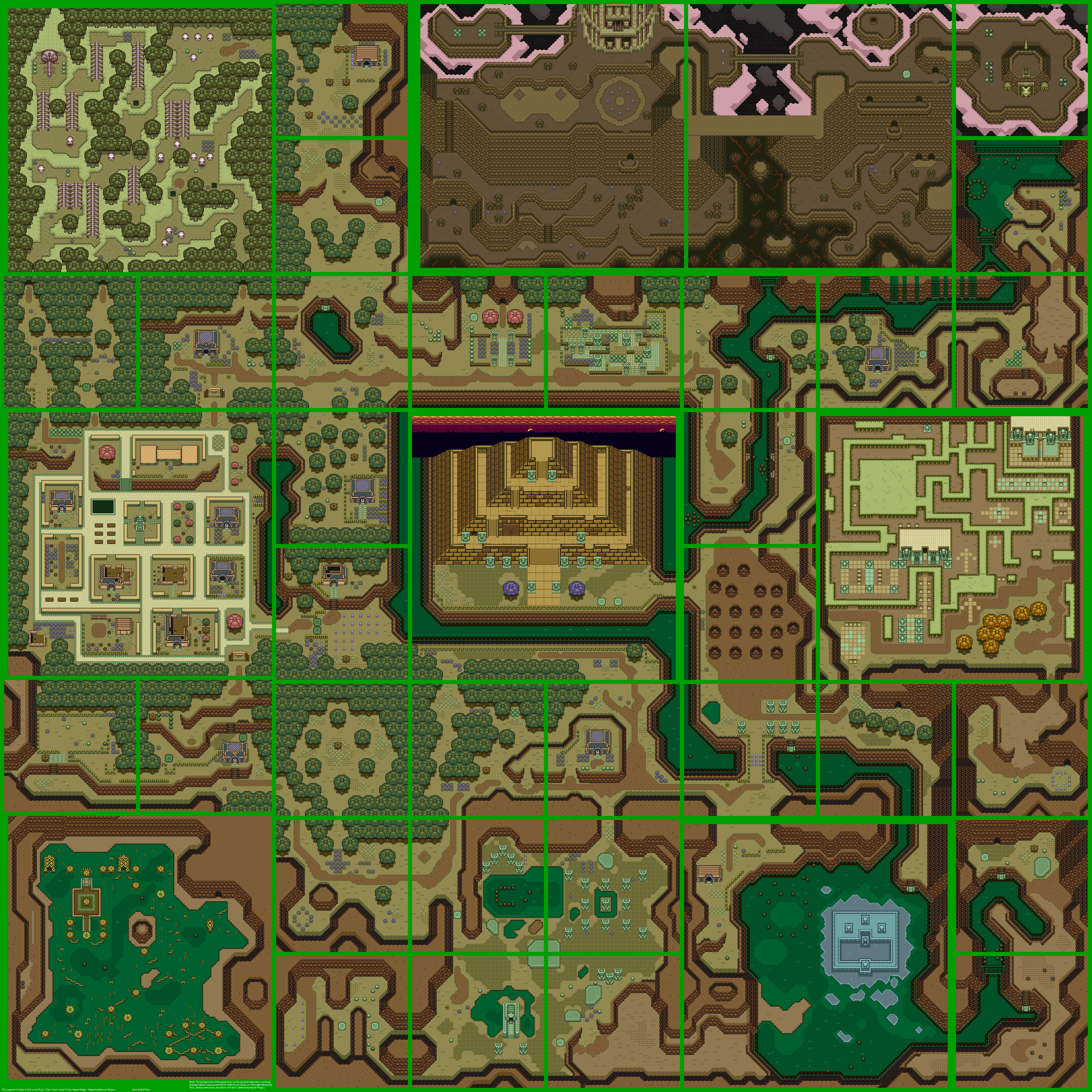 the-spriters-resource-full-sheet-view-the-legend-of-zelda-a-link-to-the-past-dark-world