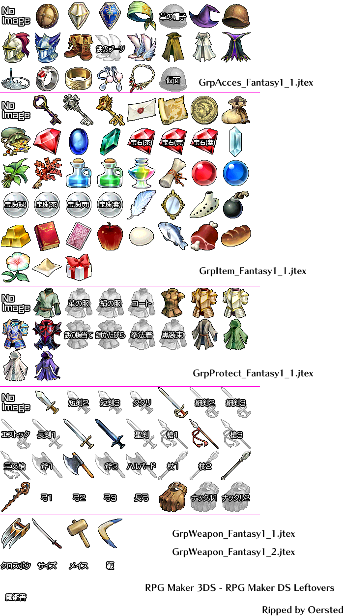 RPG Maker FES - RPG Maker DS Icons