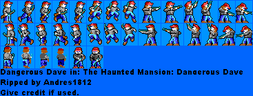 dangerous dave in the haunted mansion maps