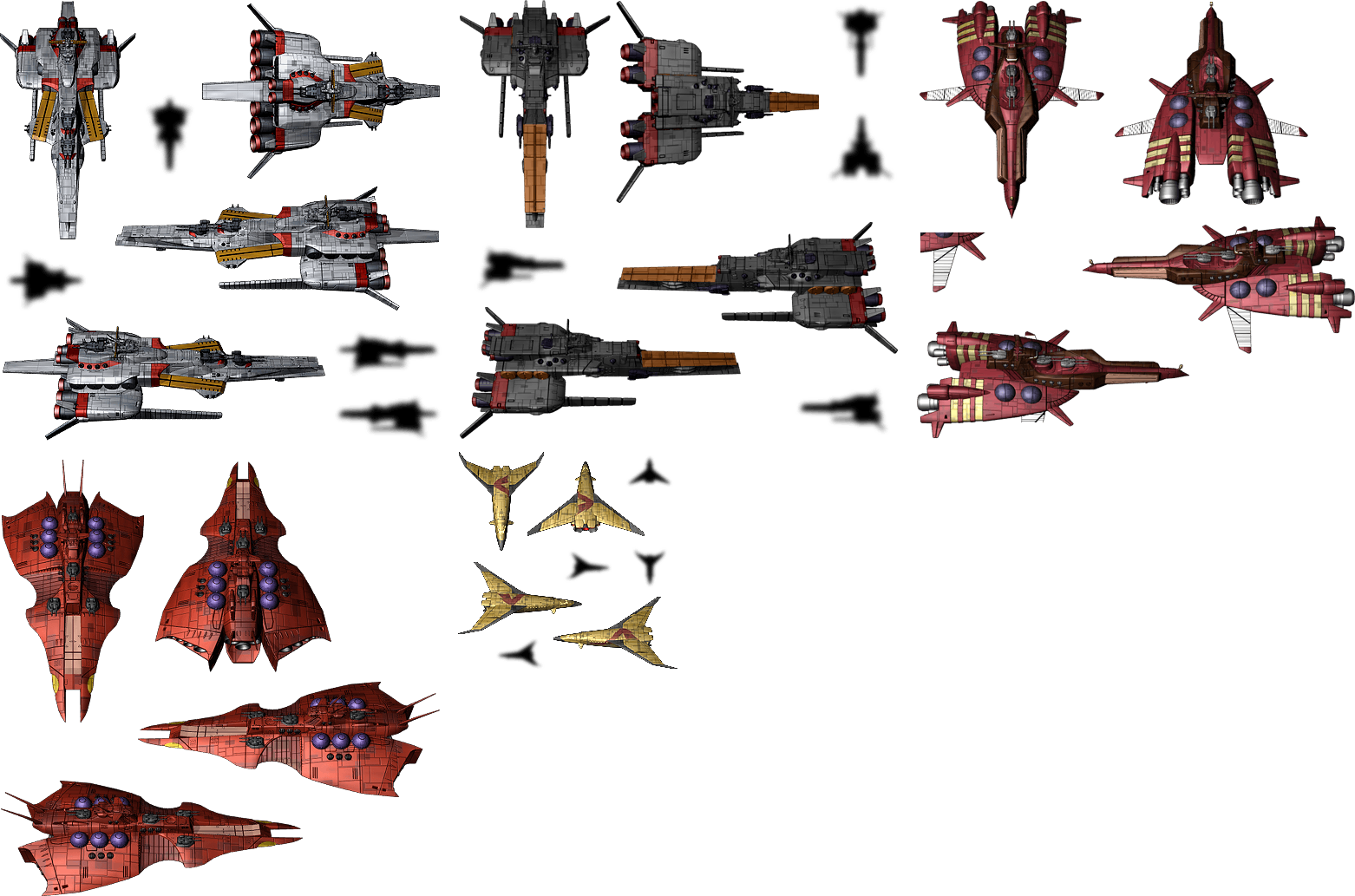 Char's Counterattack Ships