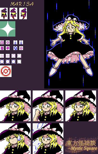 NEC PC-9801 - Touhou Kaikidan (Mystic Square) - Marisa Kirisame - The ...