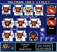 Mega Man Customs - Volt Man (NES-Style)