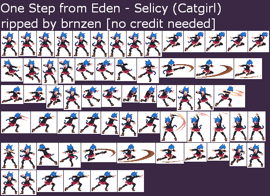 PC / Computer - One Step from Eden - Selicy (Catgirl) - The Spriters ...