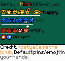 Default Pins (NES-Style)