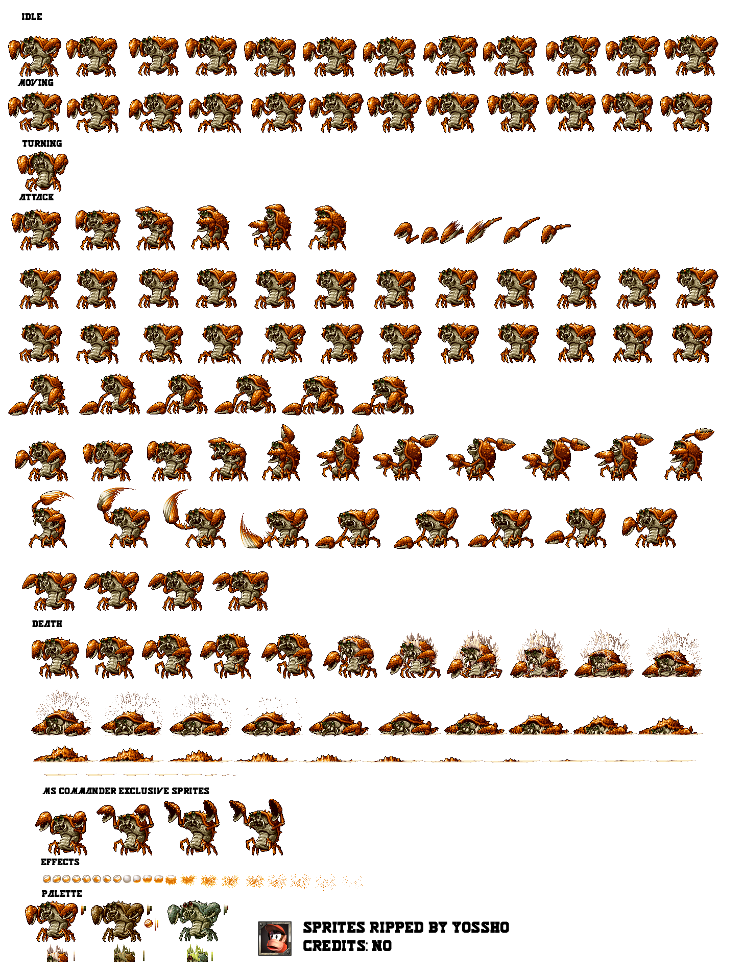 The Spriters Resource - Full Sheet View - Metal Slug 3 - Ohumein Conga