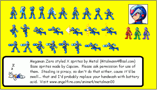 X (Mega Man Zero-Style)