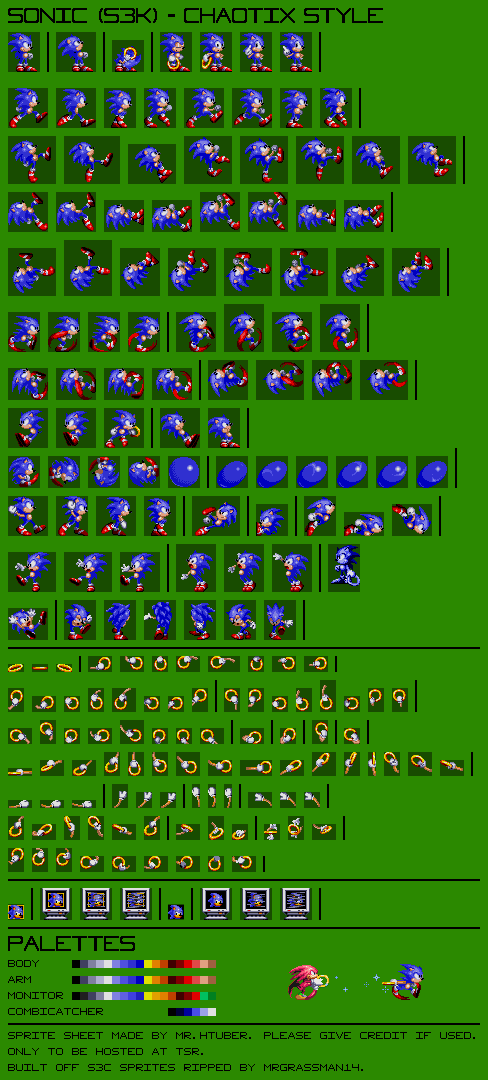 Custom / Edited - Sonic the Hedgehog Customs - Knuckles - The Spriters  Resource