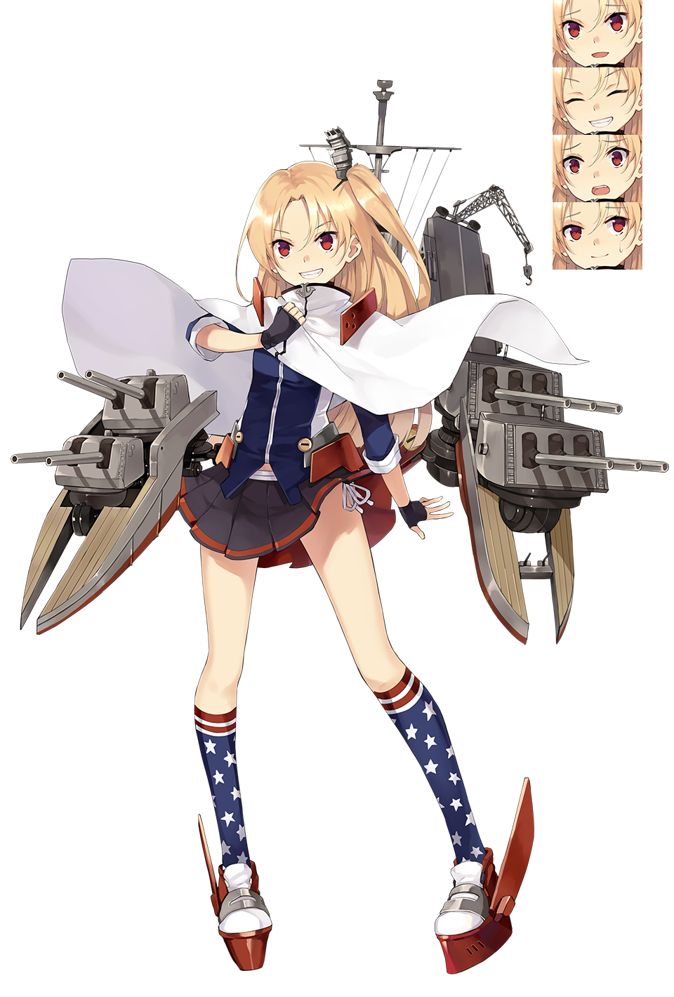 The Spriters Resource - Full Sheet View - Azur Lane: Crosswave - Cleveland