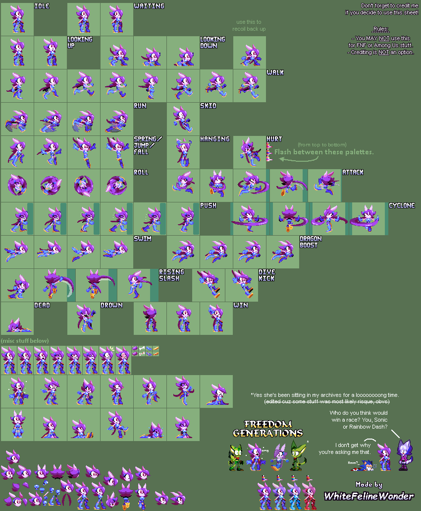 The Spriters Resource Full Sheet View Freedom Planet Customs Sash Lilac 8599