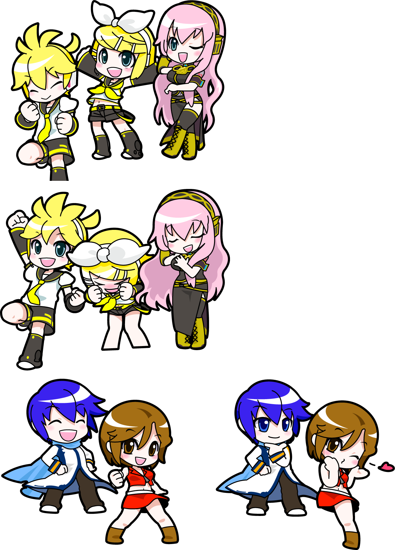 Hatsune Miku Fever Characters