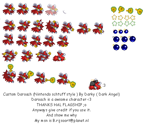 Custom / Edited - Kirby Series - Daroach - The Spriters Resource