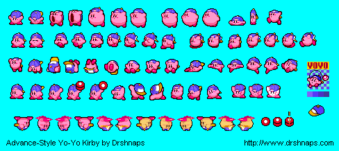 Custom / Edited - Kirby Customs - Yo-Yo Kirby (Kirby Advance-Style ...
