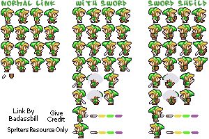 Custom / Edited - The Legend of Zelda Customs - Link - The Spriters ...