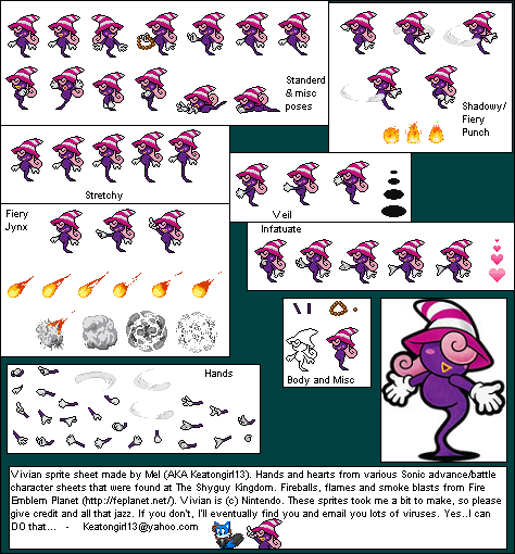 Custom / Edited - Paper Mario Customs - Vivian - The Spriters Resource