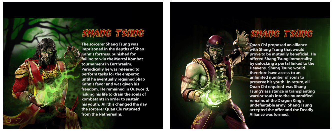Shang Tsung, Wiki