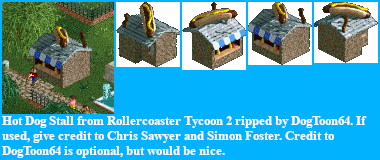 RollerCoaster Tycoon 2 - Hot Dog Stall