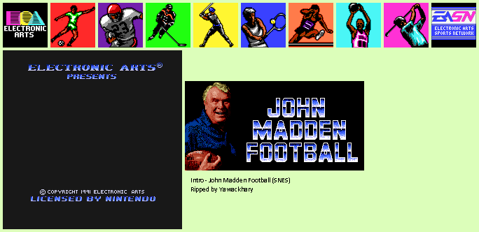 John Madden Football / Pro Football - Intro