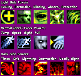 Star Wars: Jedi Knight - Dark Forces II - Force Power Icons