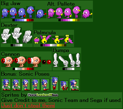 Early / Concept Enemies (Sonic 1 / CD-Style)