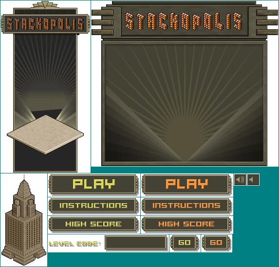 Stackopolis - Title Screen