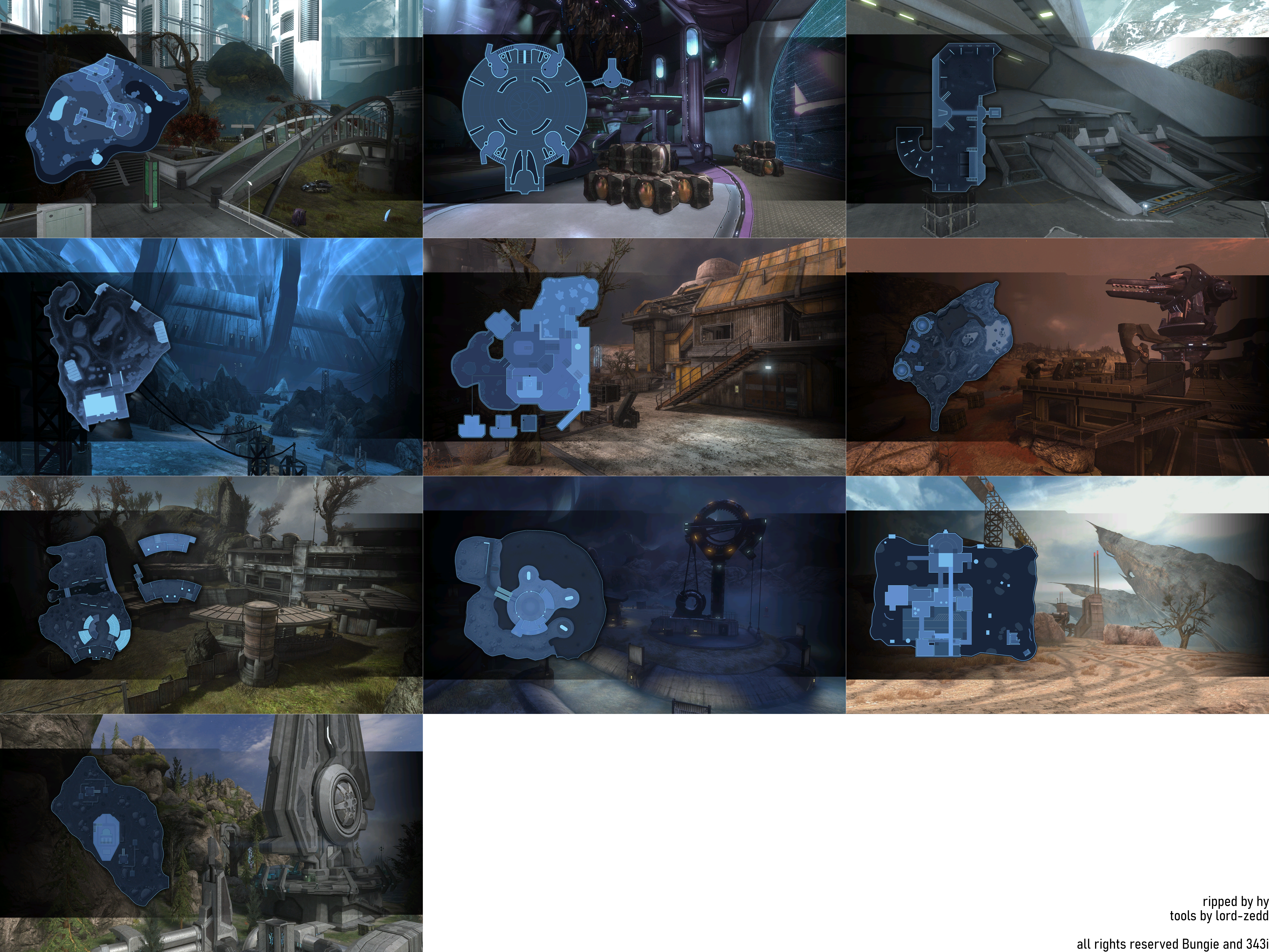Halo: The Master Chief Collection - Halo: Reach Firefight Level Loading Screens