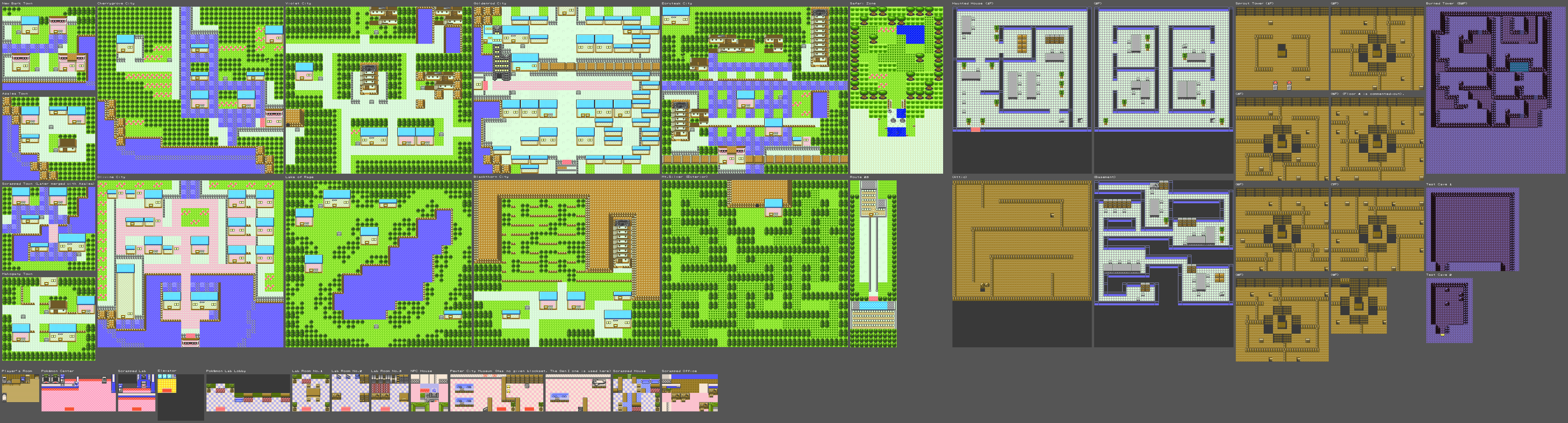 Pokemon Crystal Version Type Chart Map for Game Boy Color by Llamaman2 -  GameFAQs