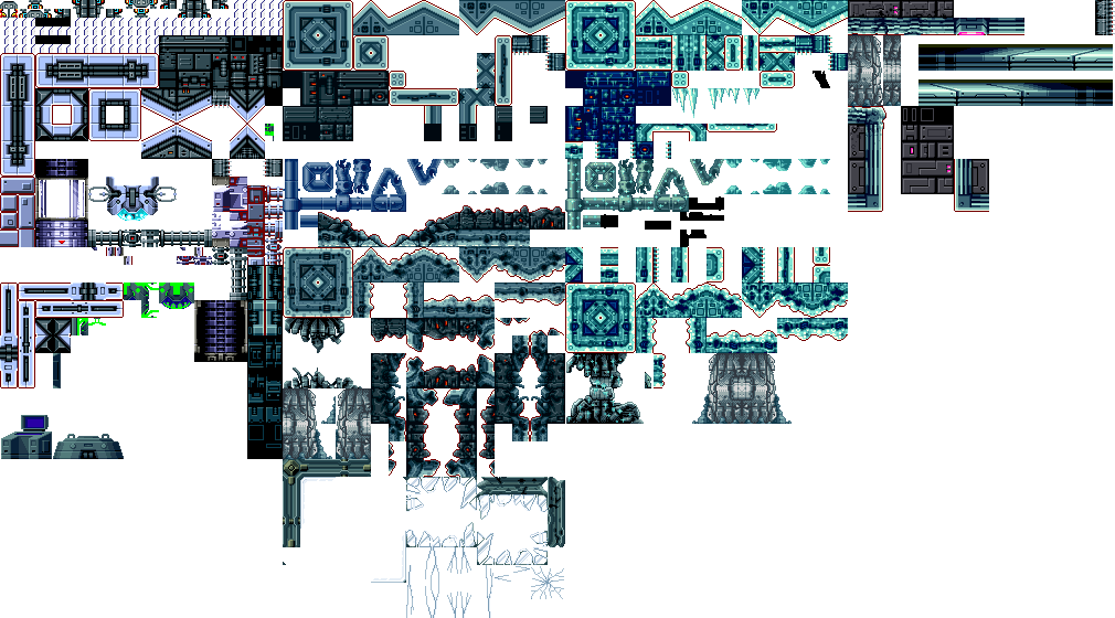 Metroid Fusion - Sector 5 Tilesets