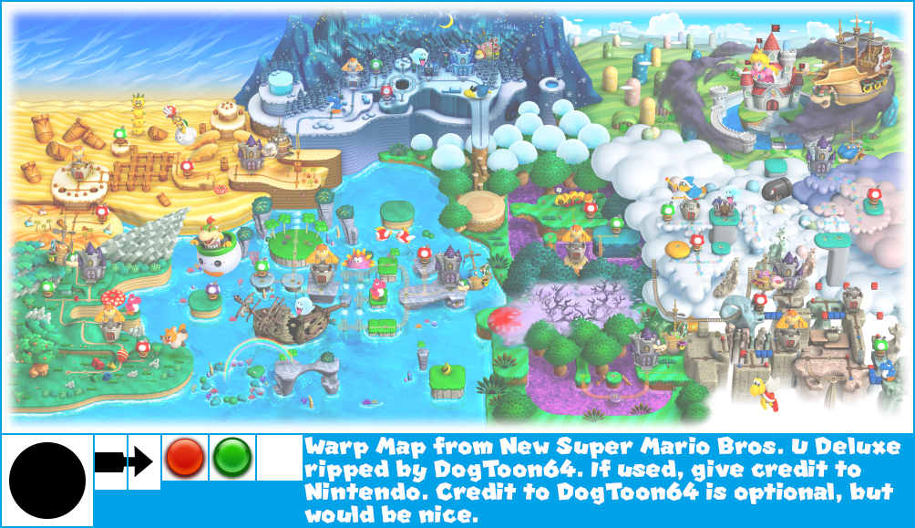 Super Mario Bros U Deluxe Map - Sibby Dorothee