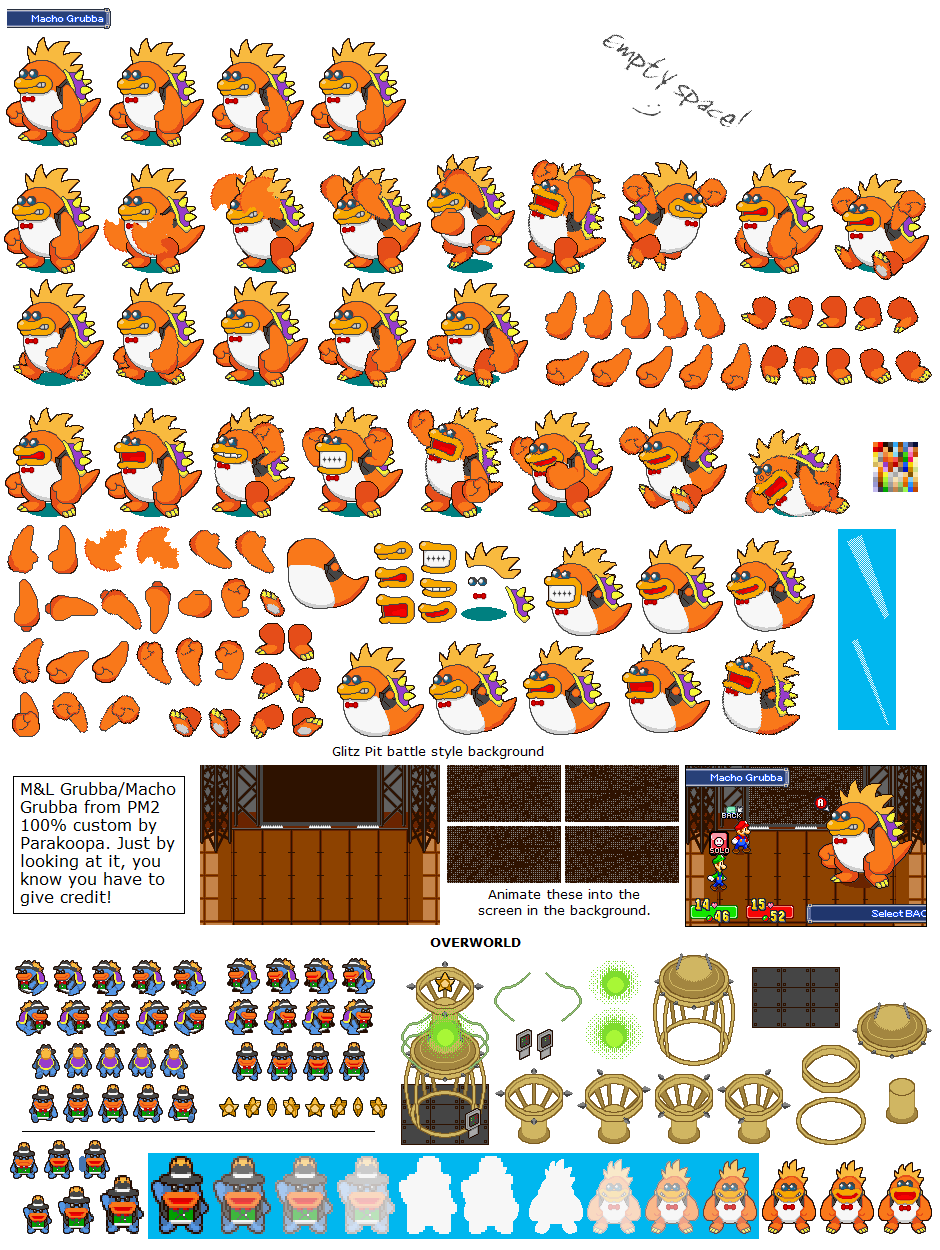 Custom / Edited - Paper Mario Customs - Grubba / Macho Grubba (Mario ...