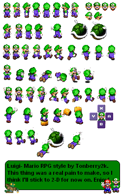 Mario Customs - Luigi (Super Mario RPG-Style)