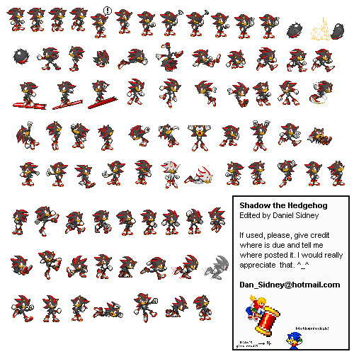 Custom / Edited - Sonic the Hedgehog Customs - Shadow (Advance Style ...
