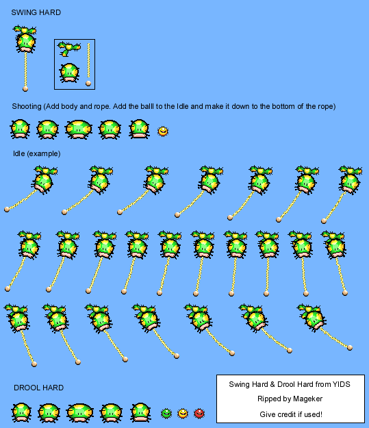 DS / DSi - Yoshi's Island DS - Drool Hard and Hanging Blow Hard - The ...