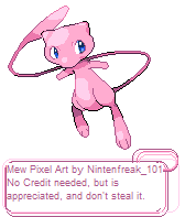 Pokémon GO Mew Pixel art Sprite, pixel art pokemon, text, pokemon png