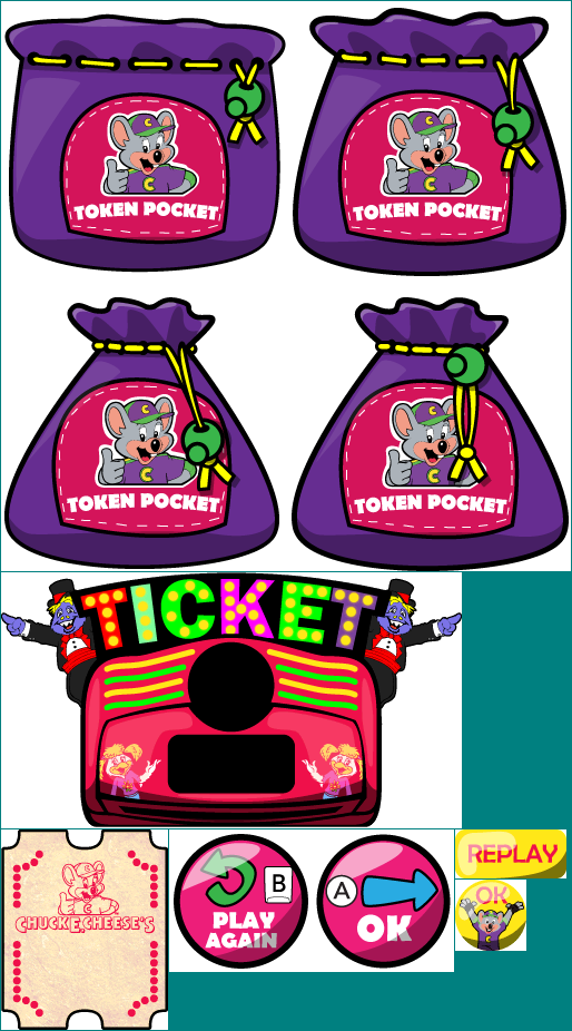 Chuck E. Cheese's Party Games - Tickets & Tokens Earned