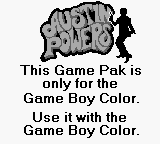 Austin Powers: Oh, Behave! - Game Boy Error Message
