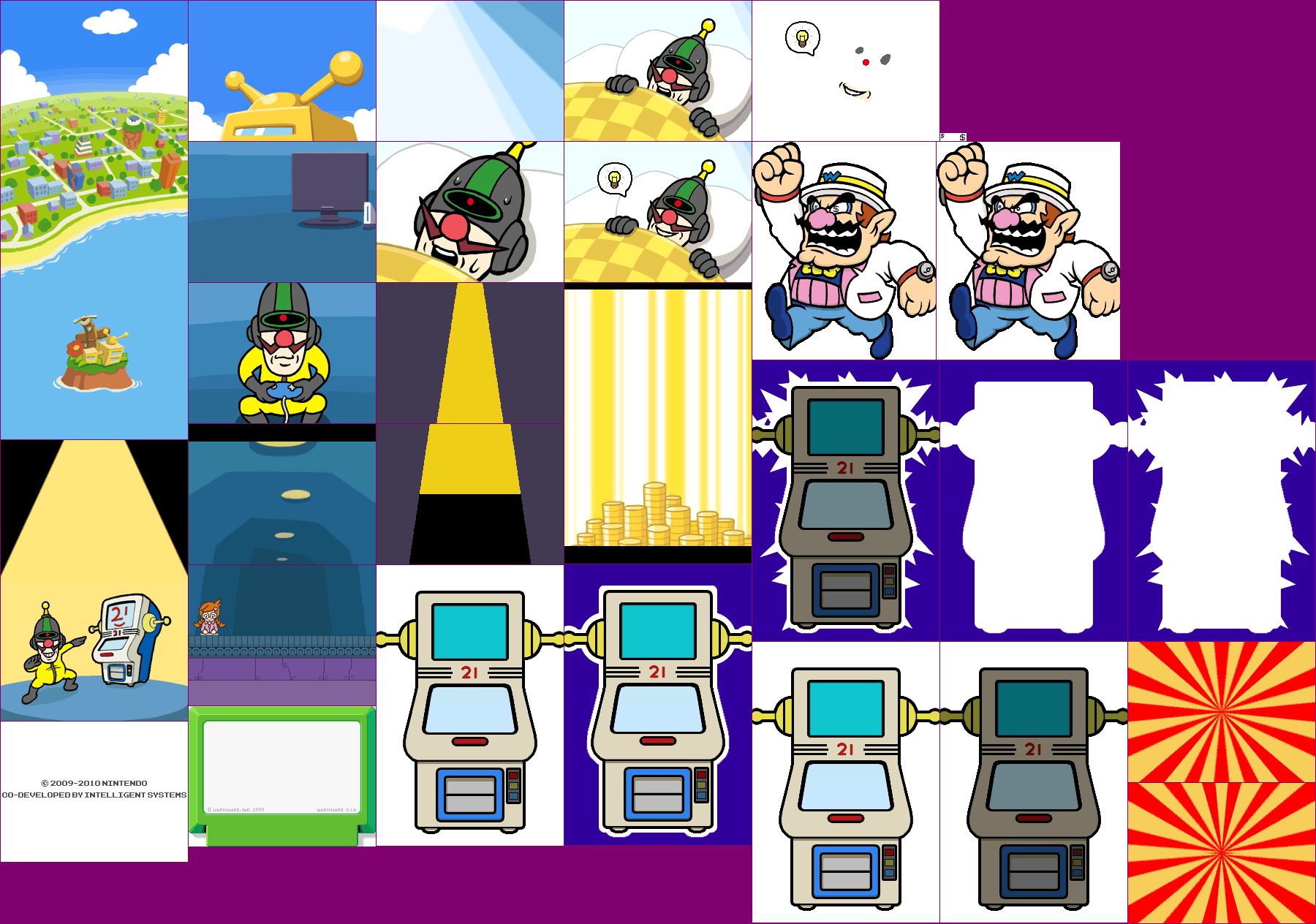 WarioWare: D.I.Y. - Introductory Backgrounds