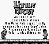 Little Nicky - Game Boy Error Message