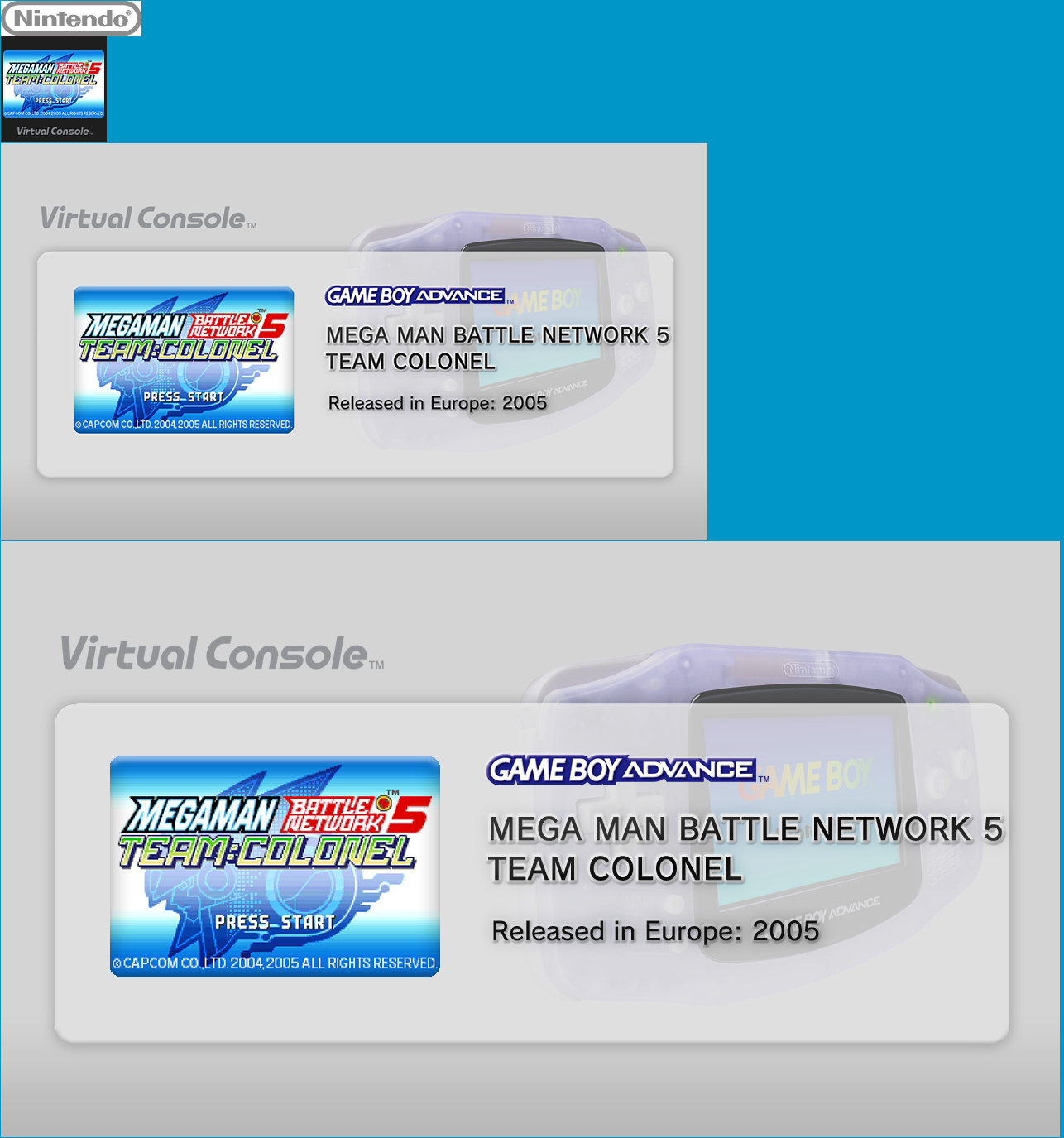 Virtual Console - MEGAMAN BATTLE NETWORK 5 TEAM COLONEL