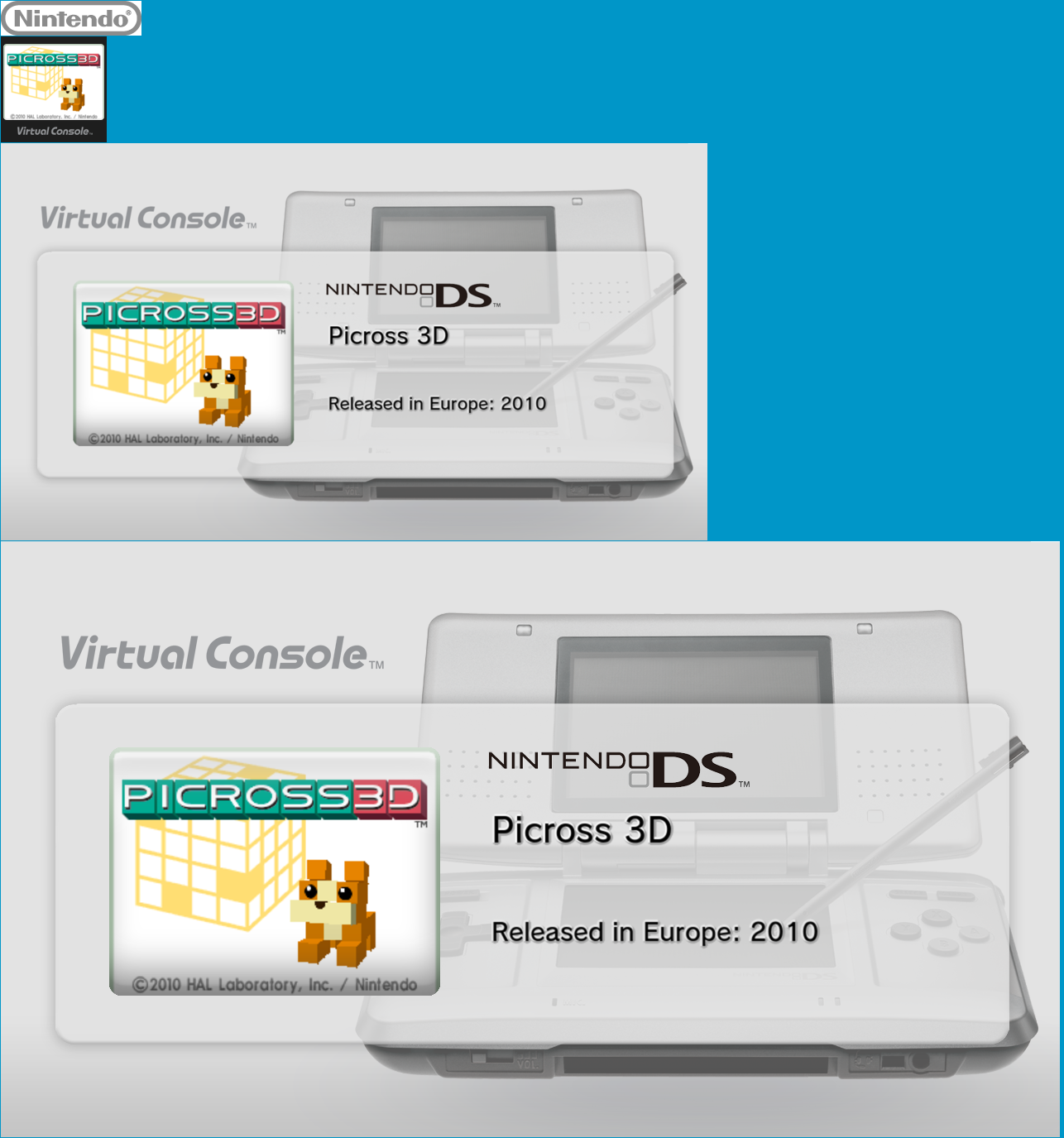 Virtual Console - Picross 3D